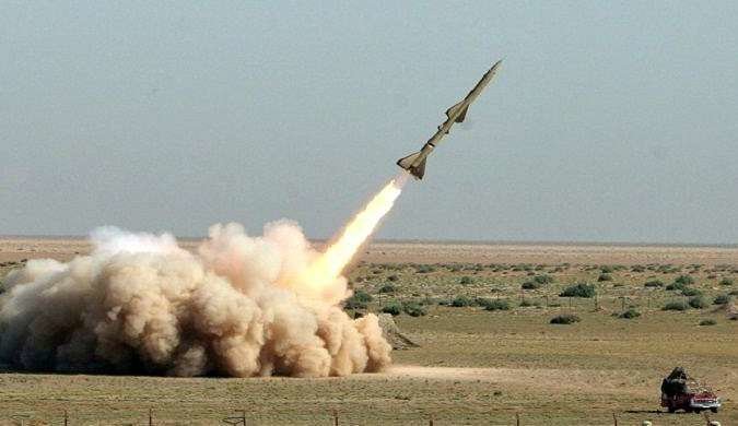Lanzamiento de un misil balístico.