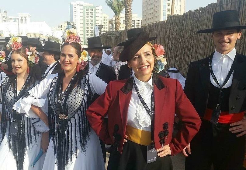 Cuadro flamenco procedente de España que participa en Sharjah Heritage Days 2018. (José Luis Gómez)