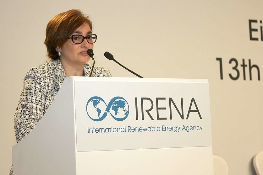 Viceministra de Energía de Costa Rica durante su participación en la VII Asamblea de IRENA en Abu Dhabi. (ELCORREO)