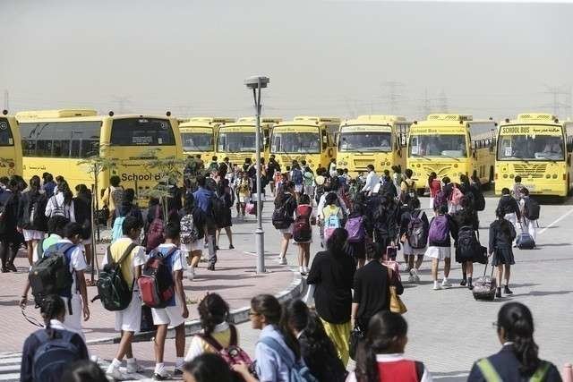 La salida de un colegio en Emiratos Árabes. (Fuente externa)