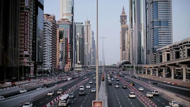 Sheik Zayed Road en Dubai.