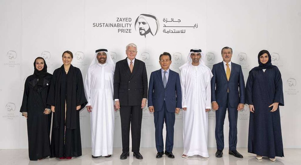 Jurado de los Premios de la Sostenibilidad Zayed. (WAM)