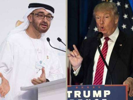 El príncipe heredero de Abu Dhabi y el presidente de EEUU, Donald Trump.