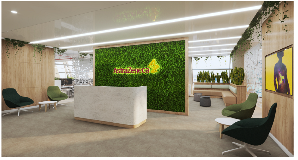 La nueva oficina de Astrazeneca en Dubai. (WAM)