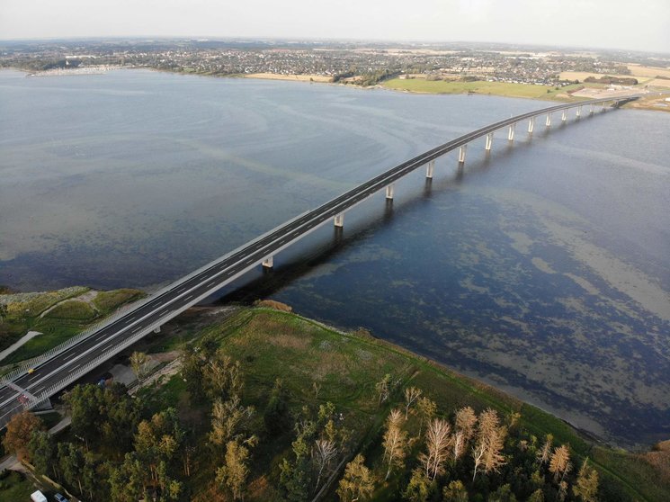 Puente sobre el Fiordo de Roskilde, en Dinamarca. (ACCIONA)