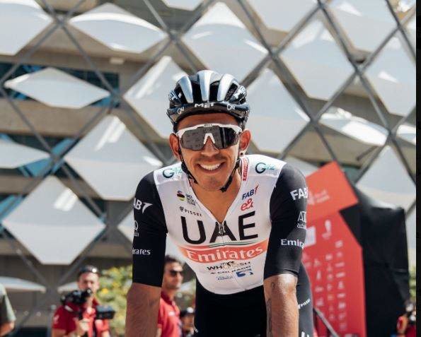 El ciclista colombiano Juan Sebastián Molano. (UAE Team Emirates)