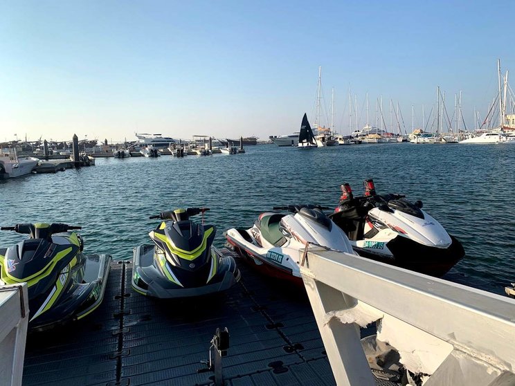 Una imagen de motos acuáticas en Dubai a modo ilustrativo. (EL CORREO)
