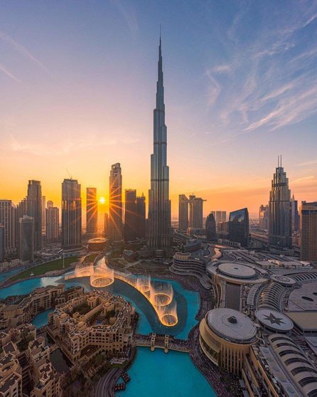 Una imagen del centro de Dubai. (Twitter)
