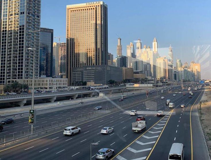 Una imagen de Sheikh Zayed Road en Dubai. (EL CORREO)