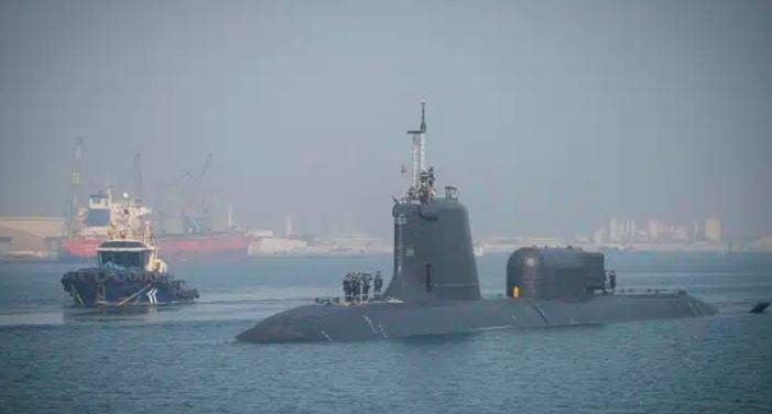 El submarino francés Suffren. (Twitter)