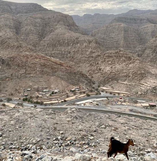 Una vista de la montaña Jebel Jais en EAU. (EL CORREO)