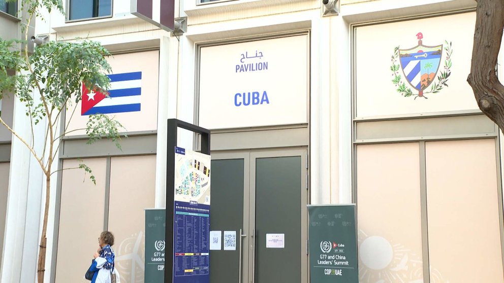Pabellón de Cuba en la Cop28 en Expo City Dubai. (EL CORREO)