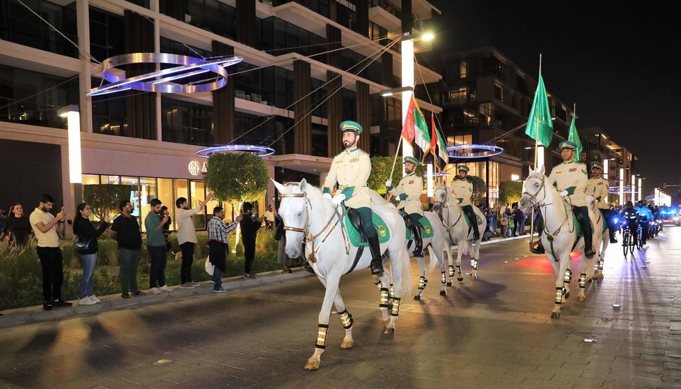 Un momento del desfile de la Policía de Dubai. (WAM)