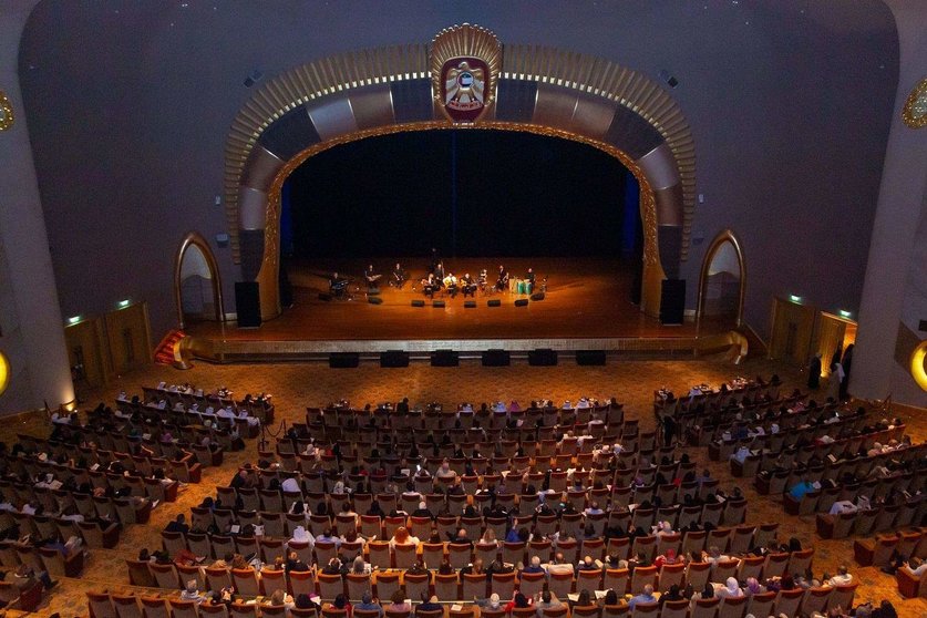 Una perspectiva del teatro del Emirates Palace durante el concierto. (WAM)