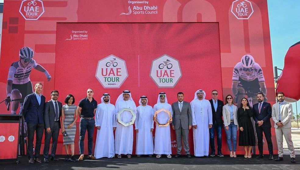 Un momento de la presentación del UAE Tour 2024. (Fuente externa)