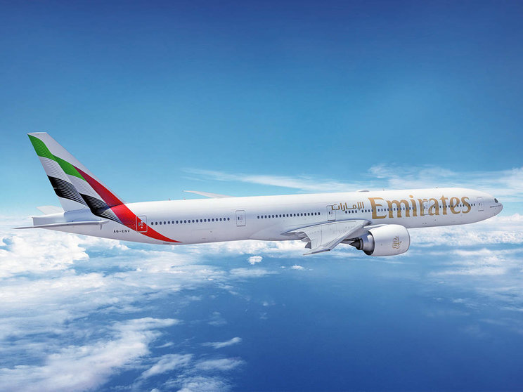 Avión de la aerolínea Emirates. (Twitter)