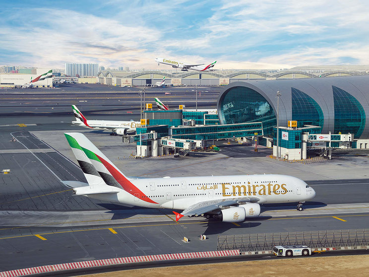 Una imagen del aeropuerto de Dubai DXB. (Emirates)