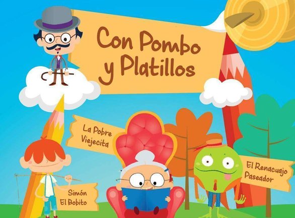 Flyer del evento con 'Pombo y platillos'.