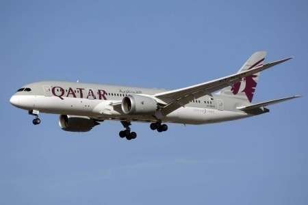 Un boieng 787 de la aerolínea Qatar Airways.