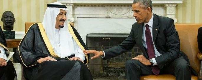 El rey saudí y el presidente de Estados Unidos en la última reunión en la Casa Blanca.