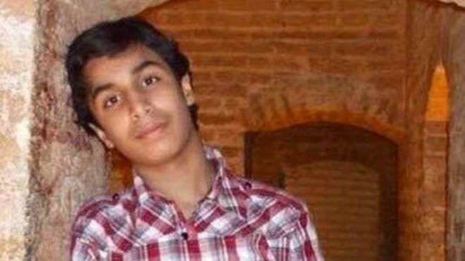 El joven saudí antes de ser detenido.