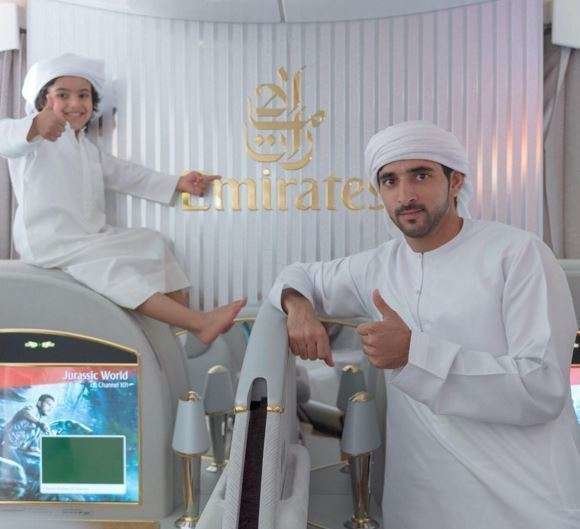 El príncipe Hamdan lanzó un vídeo de Emirates.