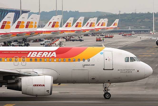 Aviones de la aerolínea nacional de España. (Fuente externa)