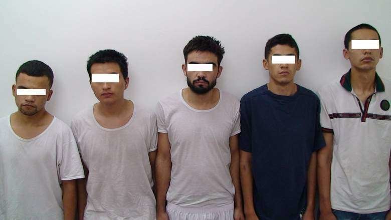 Imagen de los detenidos.
