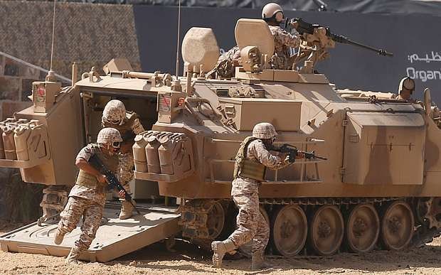 Un vehículo del ejército de Emiratos Árabes.