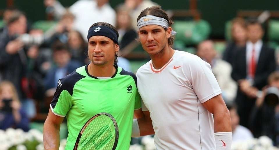 David Ferrer y Rafa Nadal. 