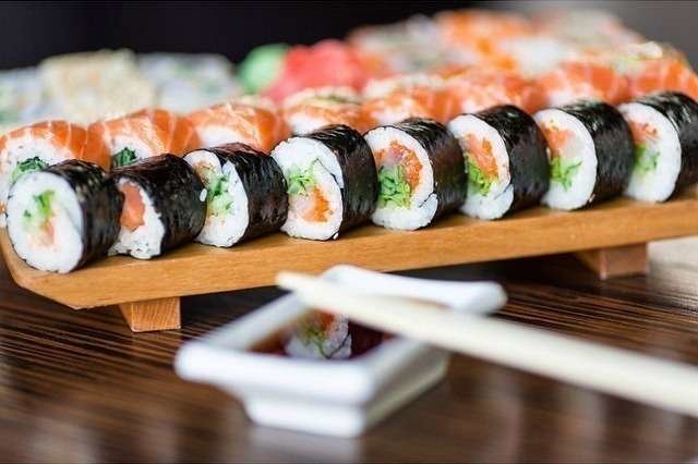 La variedad de ‘sushi rolls’ en el restaurante Sakura de Dubai es infinita.