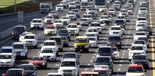 Una imagen del tráfico en Dubai.