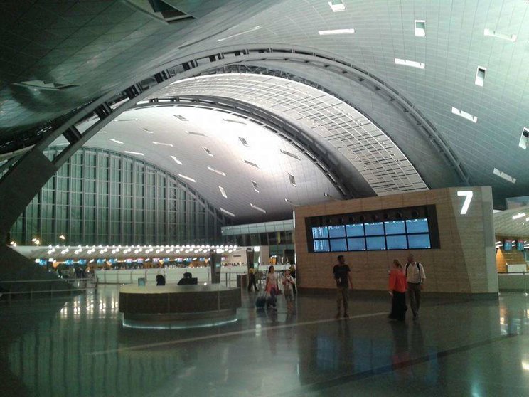 El aeropuerto Hamad en Doha, capital de Qatar.
