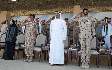 Su Alteza el Jeque Mohamed bin Zayed Al Nahyan en Zayed Military City (Wam)