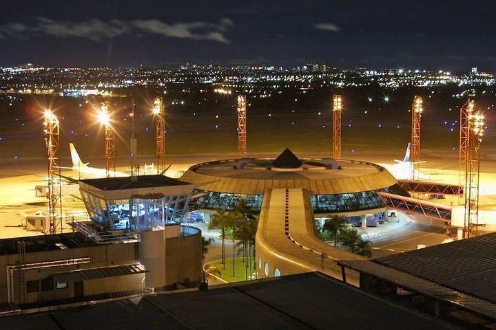 Perspectiva del Aeropuerto Internacional de Brasilia.