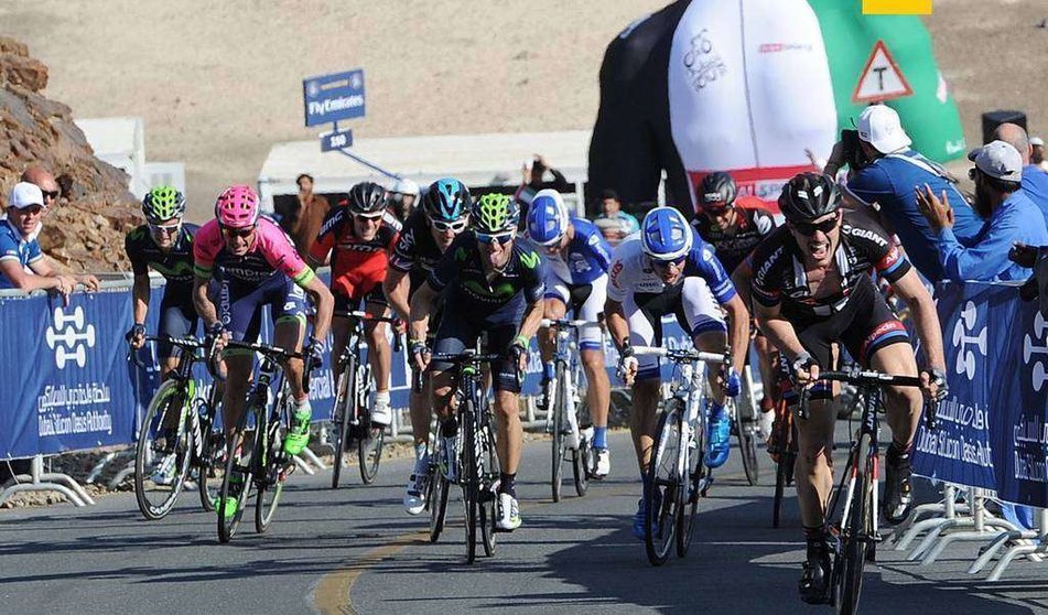 Imagen de una de las etapas del Tour de Dubai 2015.