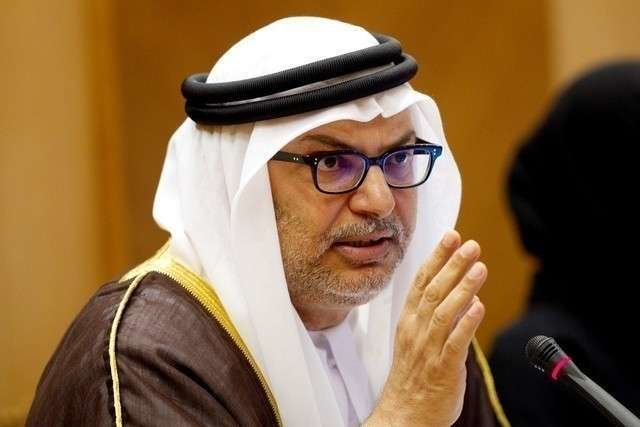 El ministro de Estado de Asuntos Exteriores de Emiratos Árabes Unidos.