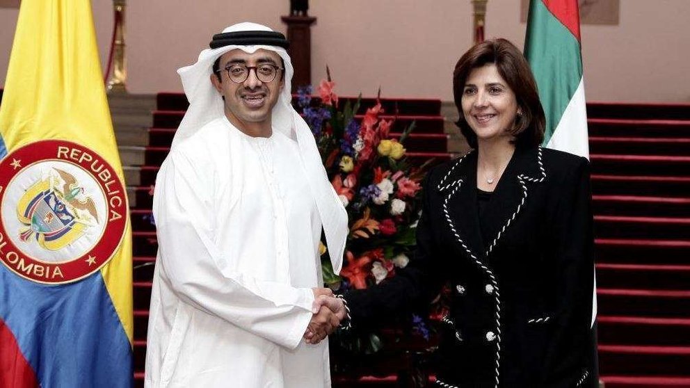 Una imagen de la anterior visita del ministro de Emiratos a Colombia en 2012.