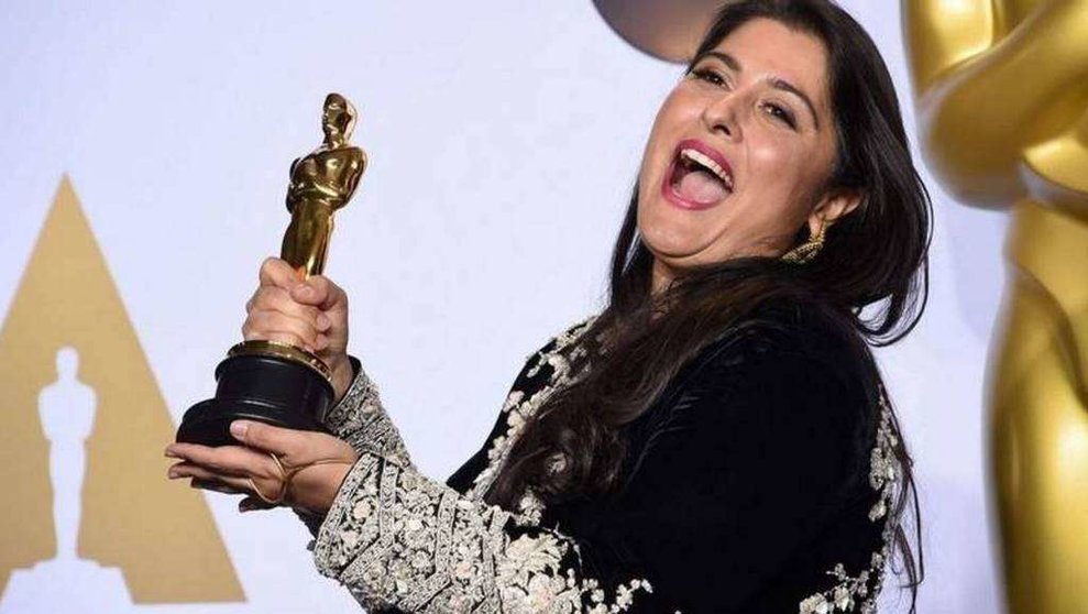 Sharmeen Obaid-Chinoy la directora pakistaní con el Óscar 2016.