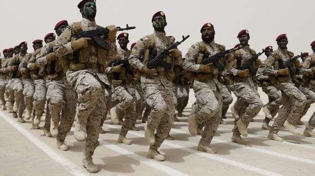 Soldados del ejército de Arabia Saudita.