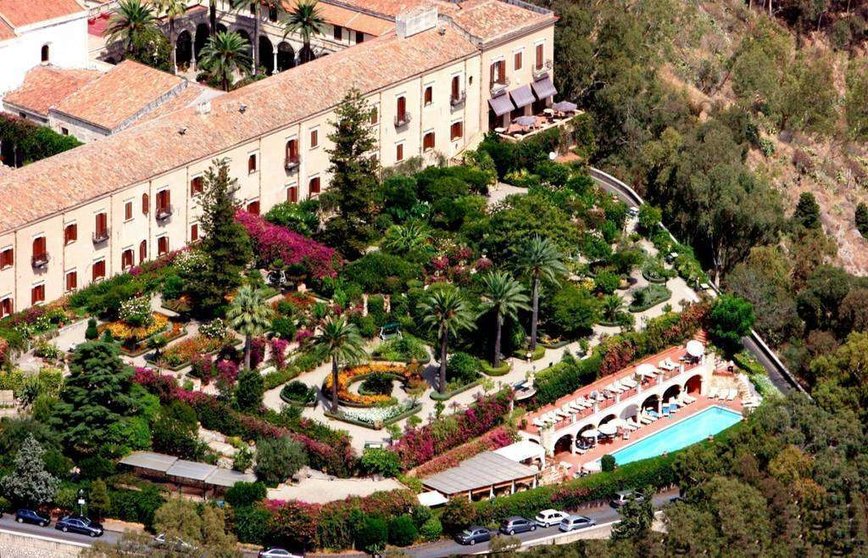 Una vista aérea del hotel San Domenico Palace de Sicilia