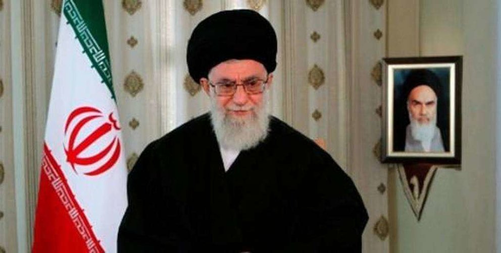 Imagen del ayatolá Jamenei, líder de Irán.