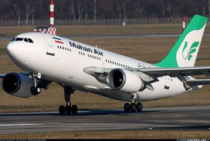 Imagen de una aeronave de la compañía iraní Mahan Air.