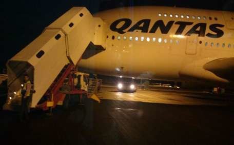 Un A380 de la aerolínea australiana Qantas.