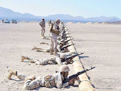 Imagen de un entrenamiento de reclutas del Servicio Nacional en Emiratos. (WAM)