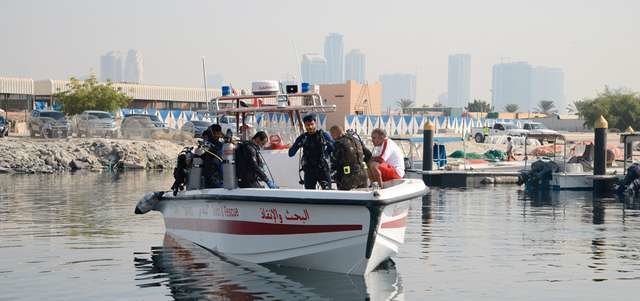 Imagen del equipo de Salvamento Marítimo de Dubai.