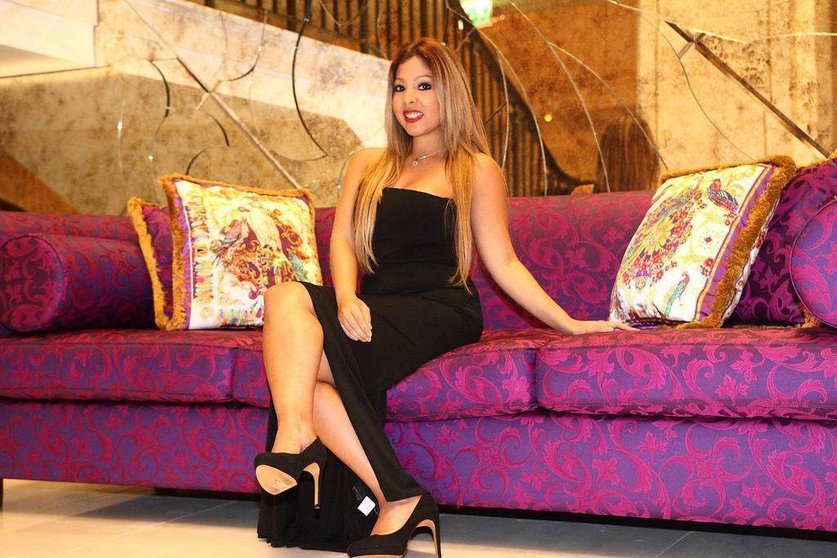Gabriela Pereira, en el Palazzo Versace de Dubai. (Richard Ramos)