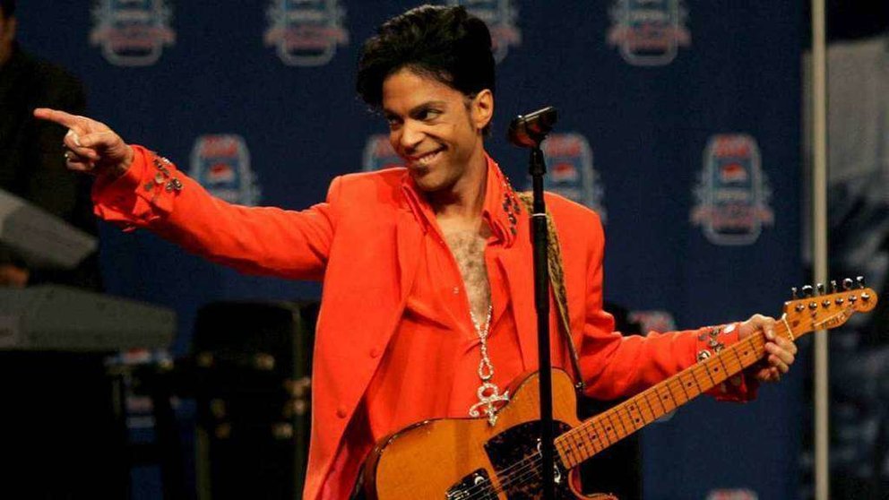 Prince, durante una actuación.