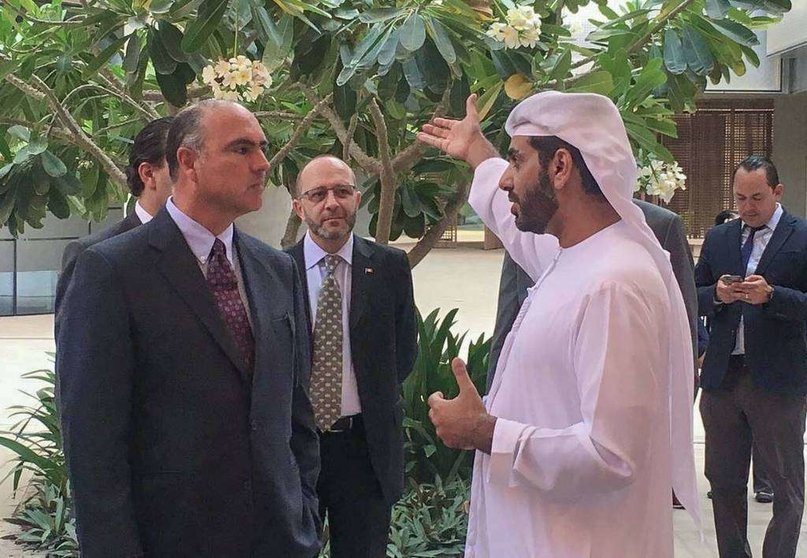 El secretario de Agricultura de México, José Calzada Rovirosa, durante su visita a Abu Dhabi. (EL CORREO)