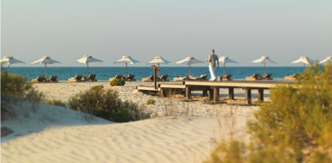 Playas del hotel Park Hyatt en la isla de Saadiyat en Abu Dhabi.